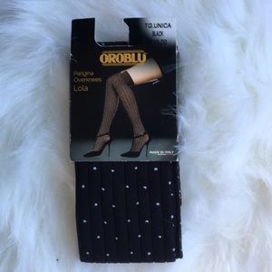 Polka Dot Over-the-Knee Nylons